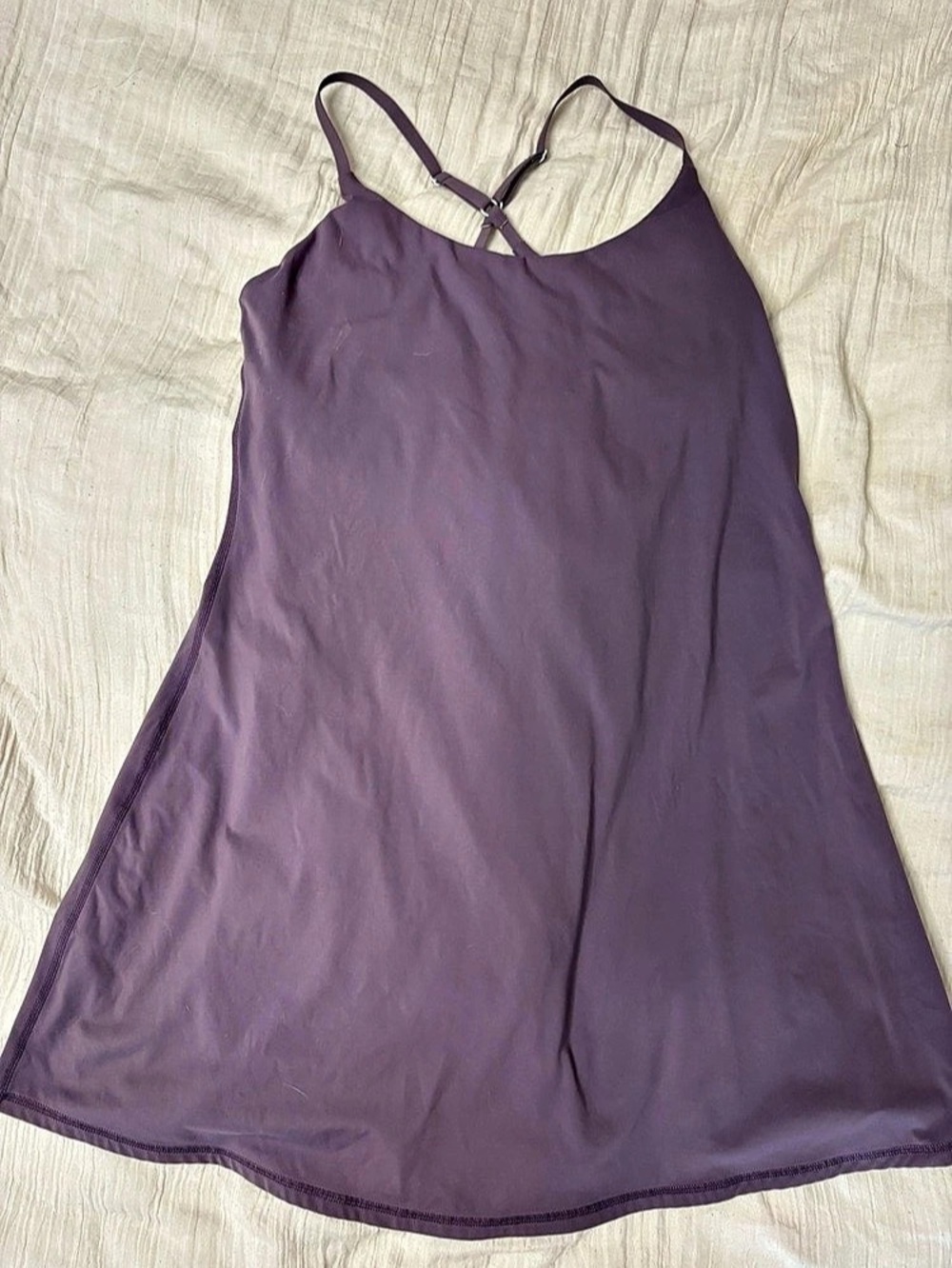 Halara SoftlyZero Plush Backless Active Dress Purple Large